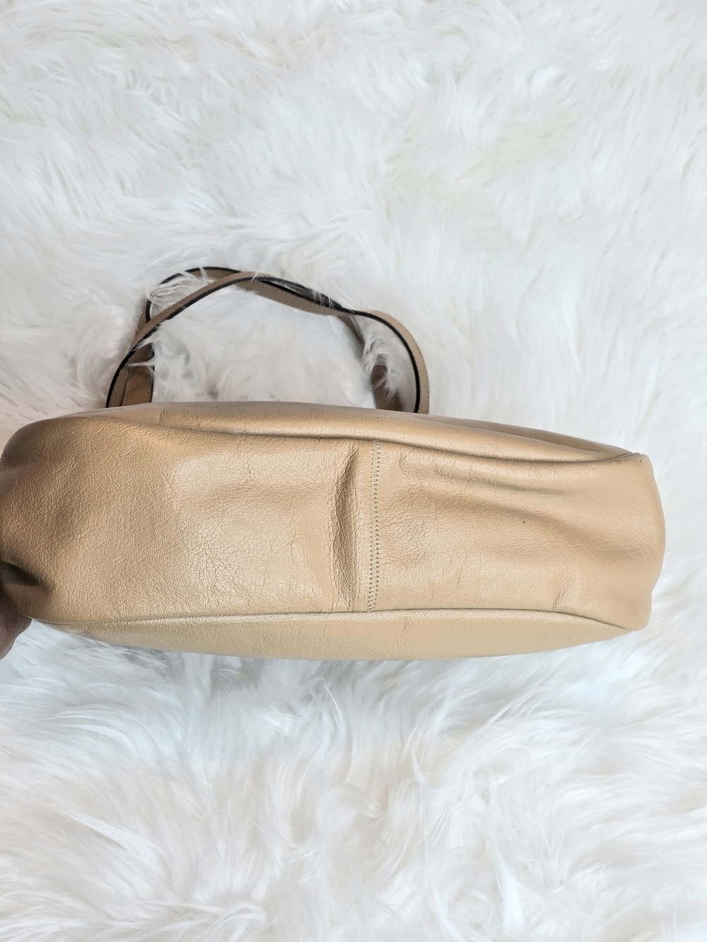 Christian Dior Vintage Tan Leather Handbag Gold Tone Hardware with COA & Dustbag - Picture 10 of 17